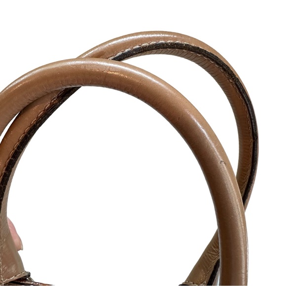 Authentic FENDI Etniko Shoulder Hand Bag Leather Brown - Picture 10 of 15